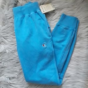 New Champion Joggers Sweatpants Streetwear NWT Blu